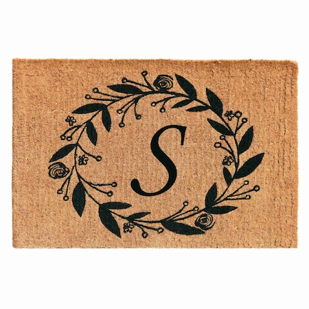 Calloway Mills Monogram Door Mat, Black, Natural, 24 in W x 36 in L 103362436S